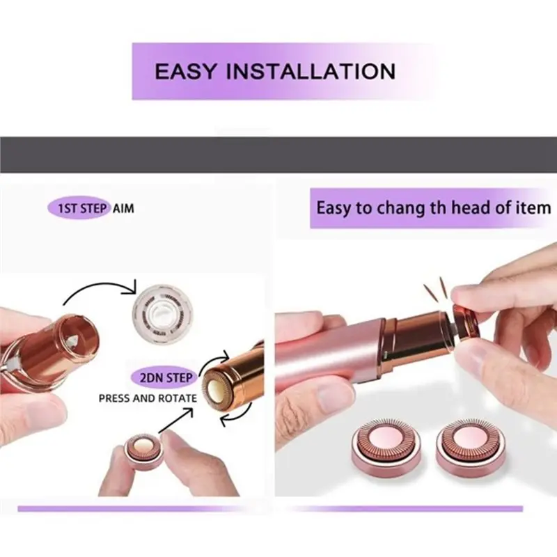 A73U For Finishing Generation 1 Facial Hair Remover Replacement Heads For Flawless Hair Removal For Flawless Shaver Tool