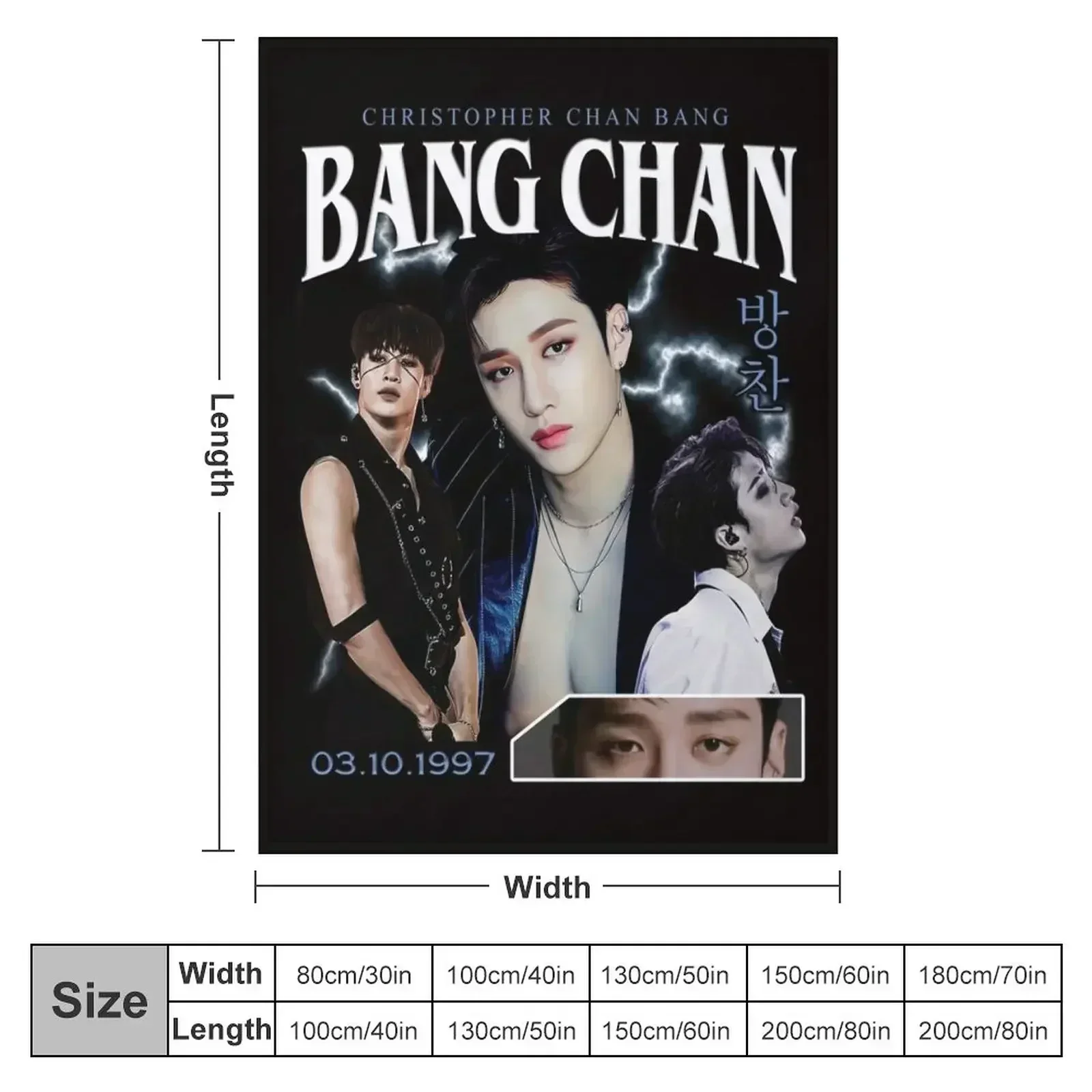 Bang Chan Shirt Vintage 90 Retro T Shirt Tee Throw Blanket cosplay anime Moving Blankets