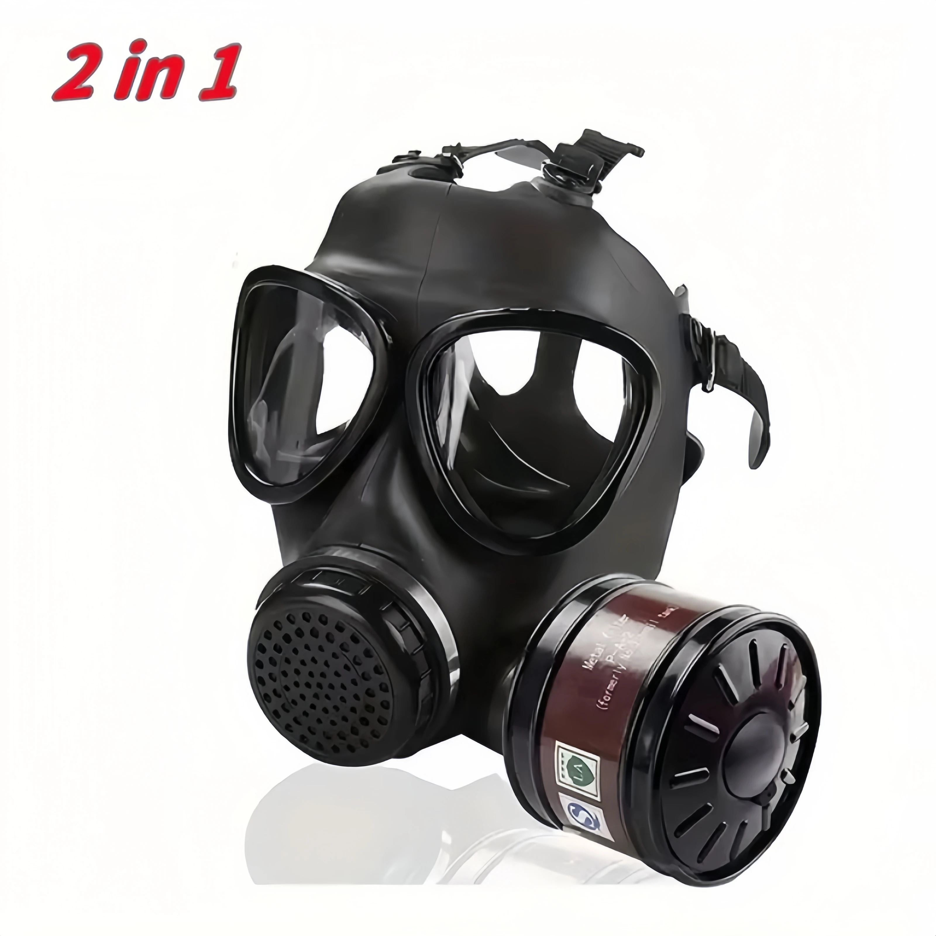 New MF14/87 Respirator, Full Face Gas Mask with Activated Carbon Filter for Vapour, Chemical, Nuclear Contamination Protection