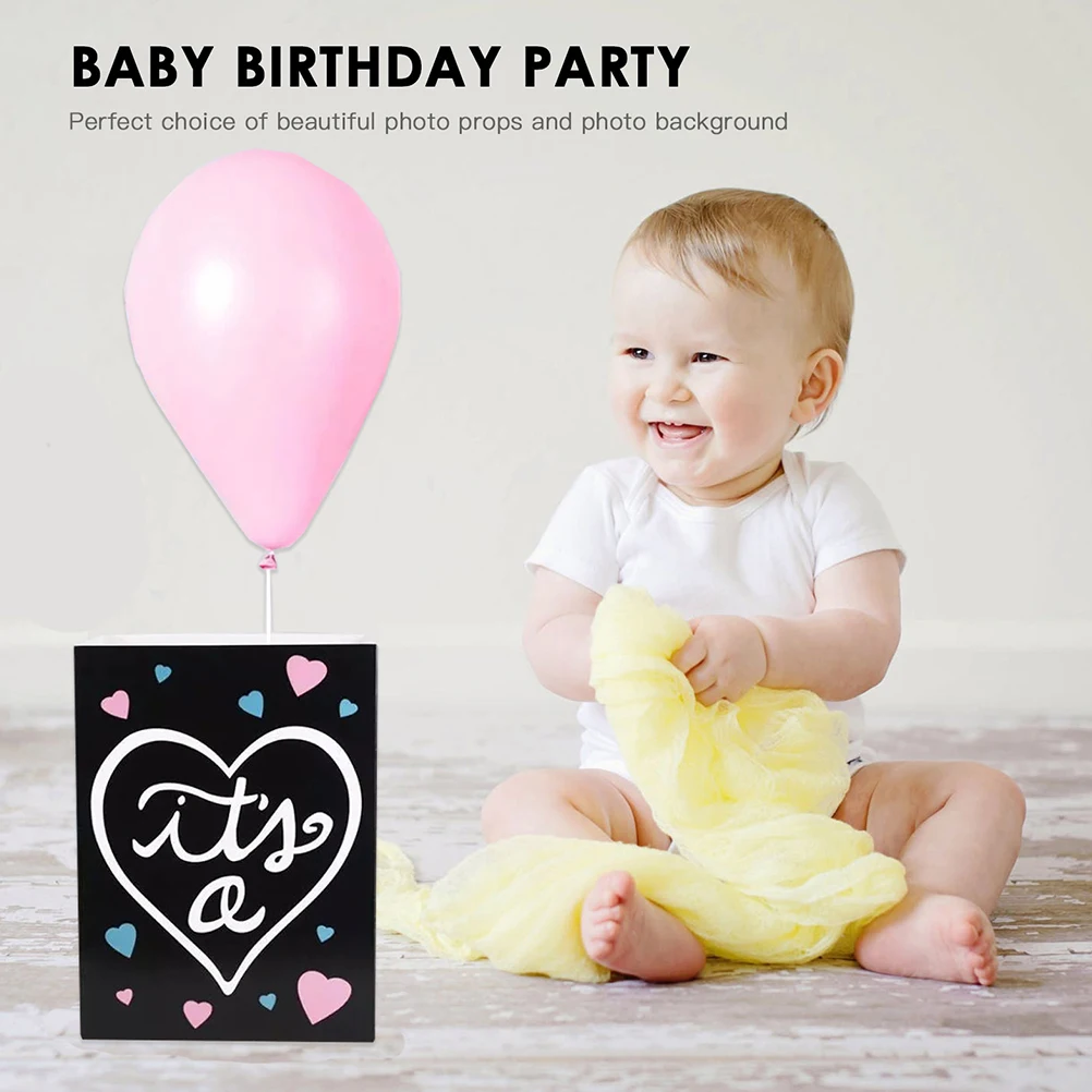 

1pc Gender Reveal Container For Balloon Decorative Gender Reveal Box Shower Birthday Party Decorative Box