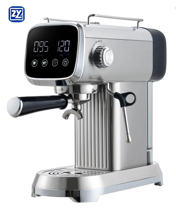 Espresso Machines With LED Touch Screen 20 Bar Coffee Compact Cappuccino Latte For Home