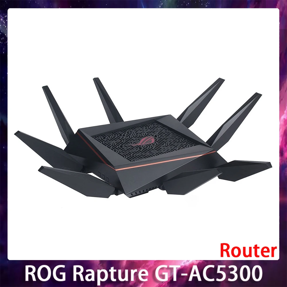 

For ASUS ROG Rapture GT-AC5300 AC5300 Tri-Band 5300 Mbps USB 3.0 Support MU-MIMO Qos Router