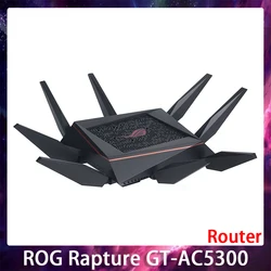 Asus用rog-tri-bandルーター,ドレープ,GT-AC5300,usb 3.0, 5300 mbps,MU-MIMO,qosのサポート