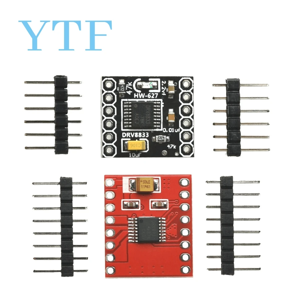 

DRV8833 модуль привода постоянного тока, 2-полосная плата драйвера, совместимая с TB6612FNG
