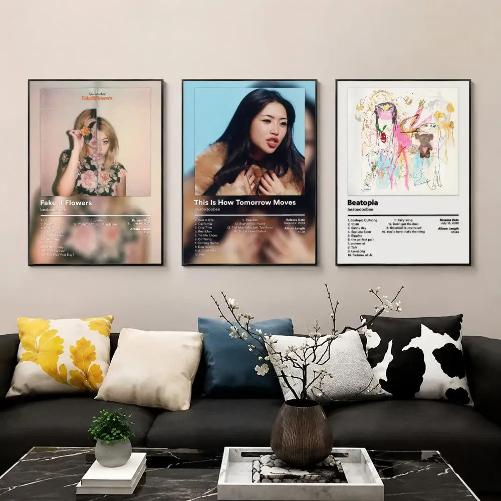 Rap Star B-Beabadoobee Album Poster HD Poster Wall Art Print for Bedroom Living Room Office Bar Modern Aesthetic Home Decor