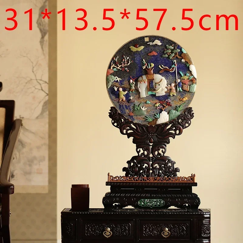 Vendite caldeLapislazzuli intarsiato con schermo del cerchio del tesoro