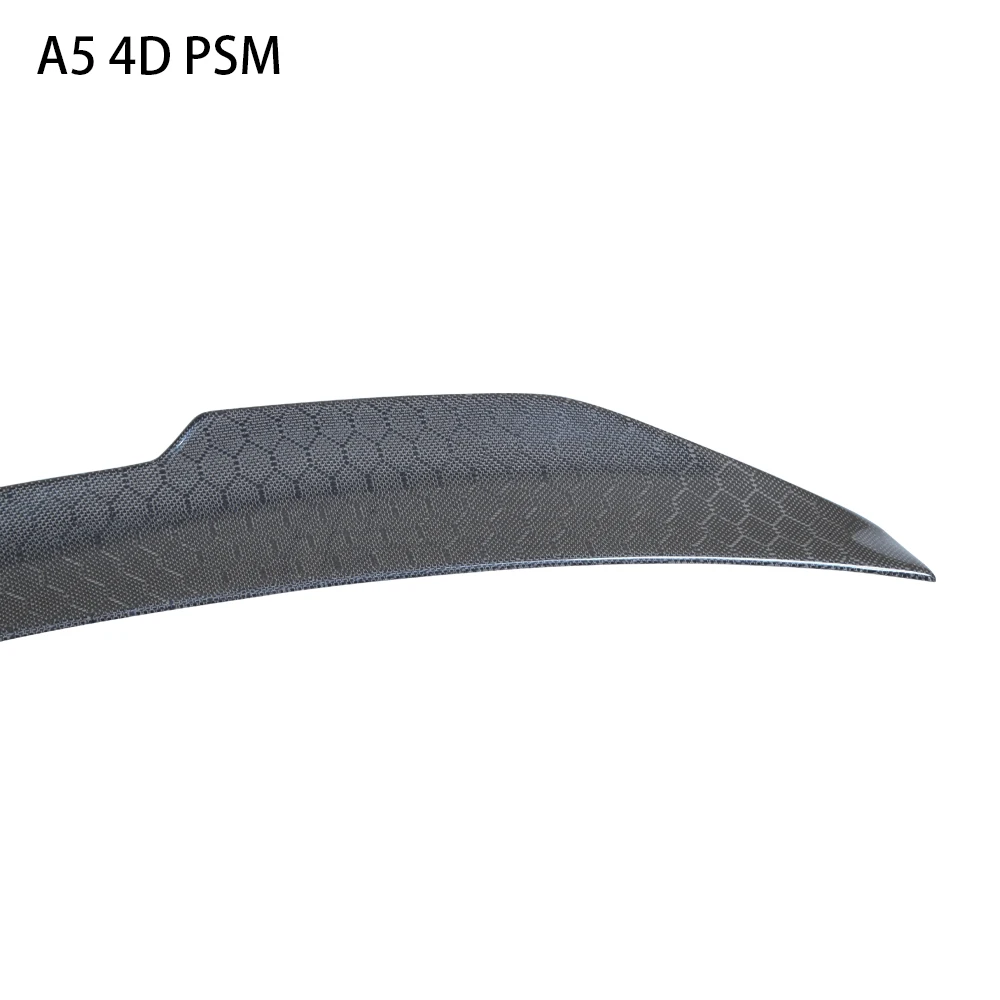 لأودي A5 B8 B8.5 4 أبواب سبورتباك 8TA PSM نمط العسل ألياف الكربون الخلفي سبويلر الجذع الجناح 2009-2017 #5