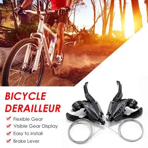 자전거 변속기 변속 레버 및 브레이크 레버 결합, DIP 21 단 MTB 산악 자전거 시프터 ST EF500 EF51, 3*7 단