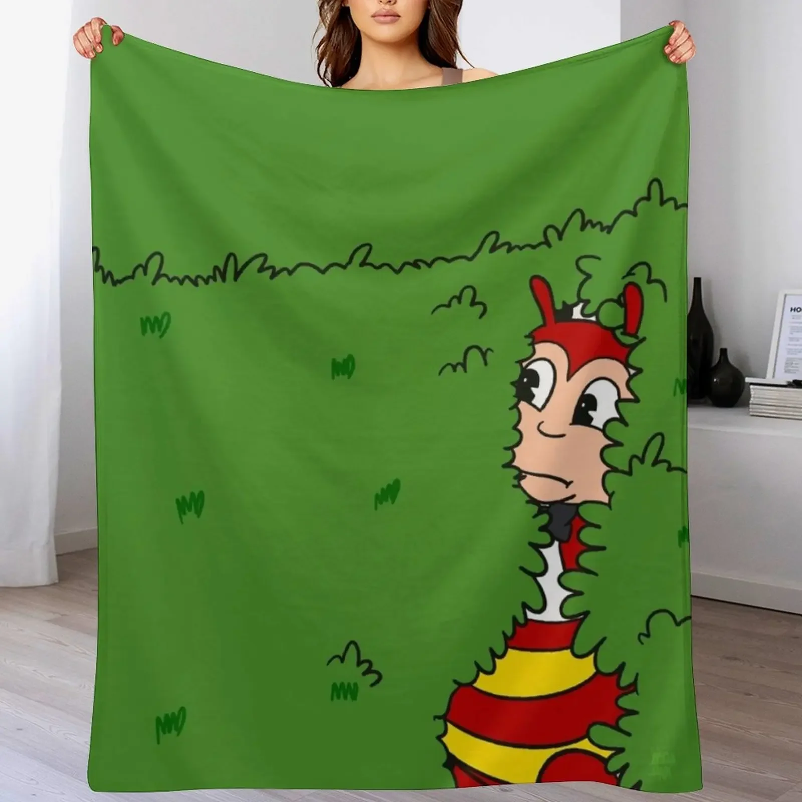 

JOLLIBEE BUSH MEME PARODY PINOY SHOWER CURTAIN Throw Blanket for sofa christmas decoration Thin Retros Blankets