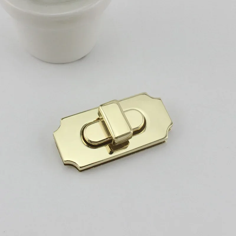 5-20sets turn square locks with screws fixed,alloy accessories for handbag lock Bag hardware accessories