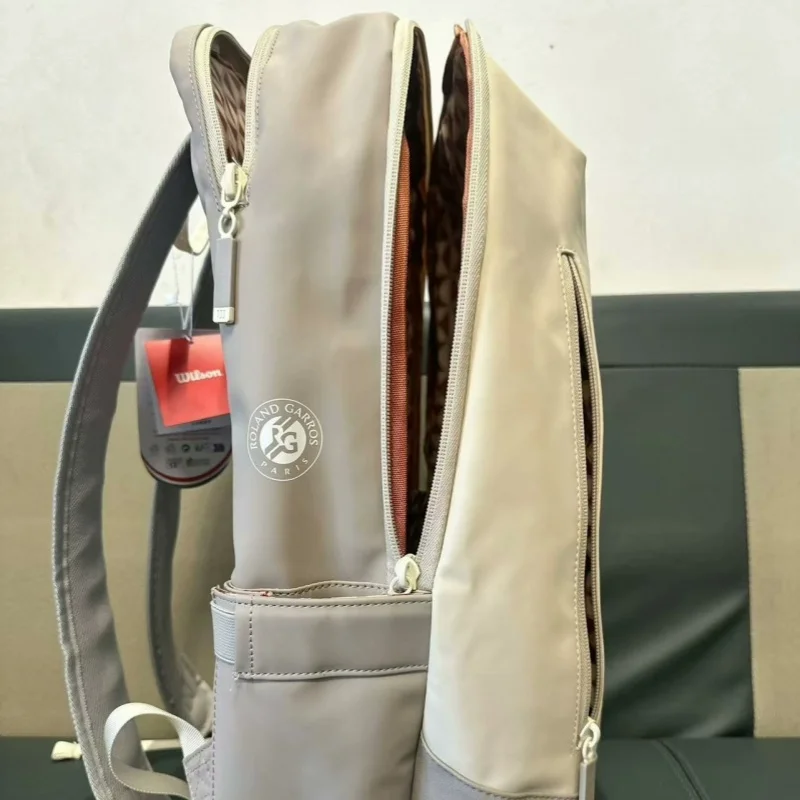 Wilson Tennis Backpack French Open Joint Multi-Functional Large Capacity Professional Shoulder Sports Backpack For Men and Women