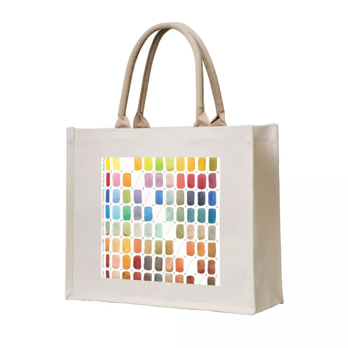 

Watercolour Paint Colour Chart Tote Bag female bag shopping bag tote men's