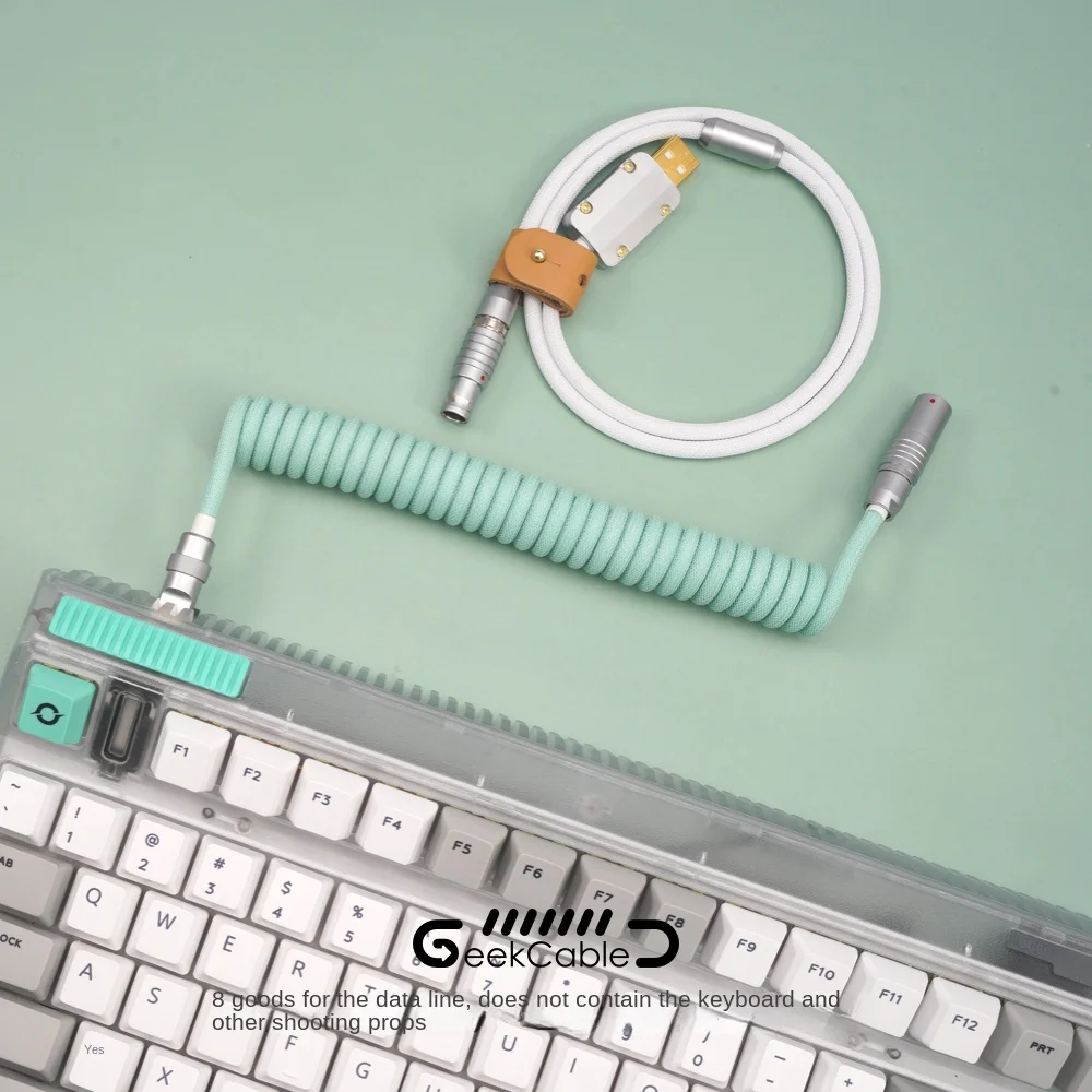 GeekBable Handcrafted Customized Computer Mechanical Keyboard Data Cable iQunix Wormhole Theme Cable Rear Edition