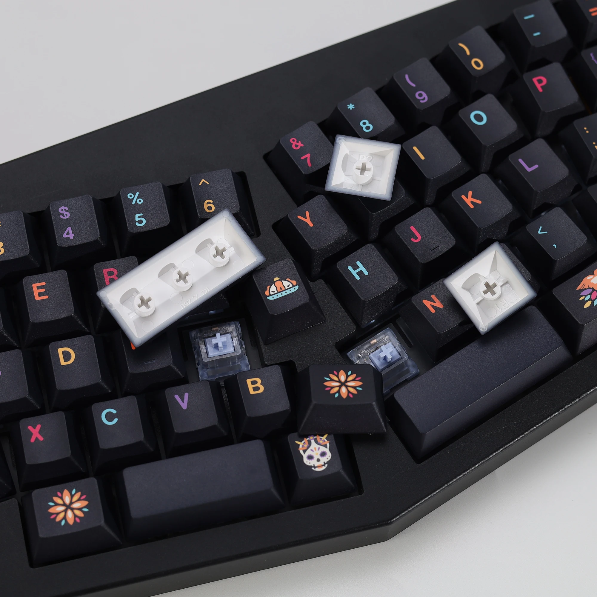 KBDiy Clone GMK Keycaps Retro GMK Mictlan Cherry Profile PBT ISO Keycap für magnetische Schalter 60 Gaming Mechanical Keyboard KIT – Detail 5
