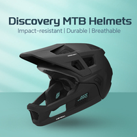 CAIRBULL Men's MTB Bike Helmet Full Face 54-61cm Unisex Cycling Helmets for Downhill Off-road XC Breathable Bicycle Equipment