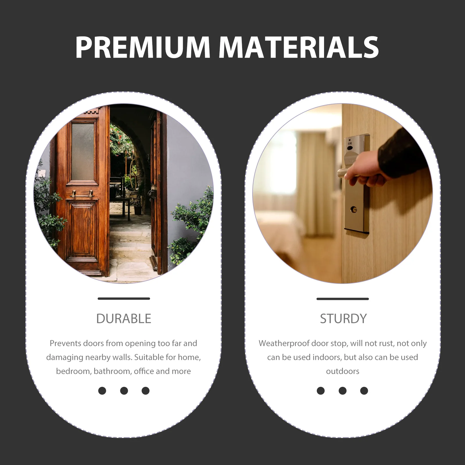 

Doorstop Stopper Wall Cylindrical Stoppers Cute Security Mount Protection for House
