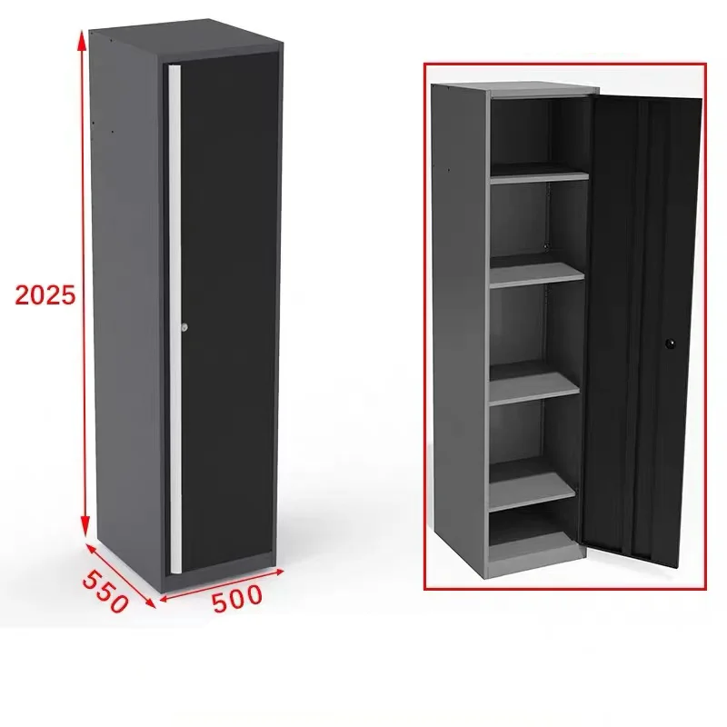 Durable Premium Steel Tool Cabinets Set: Drawer Cabinet Combined With Double-Door Cabinet For Garage Mechanic Tools Keep