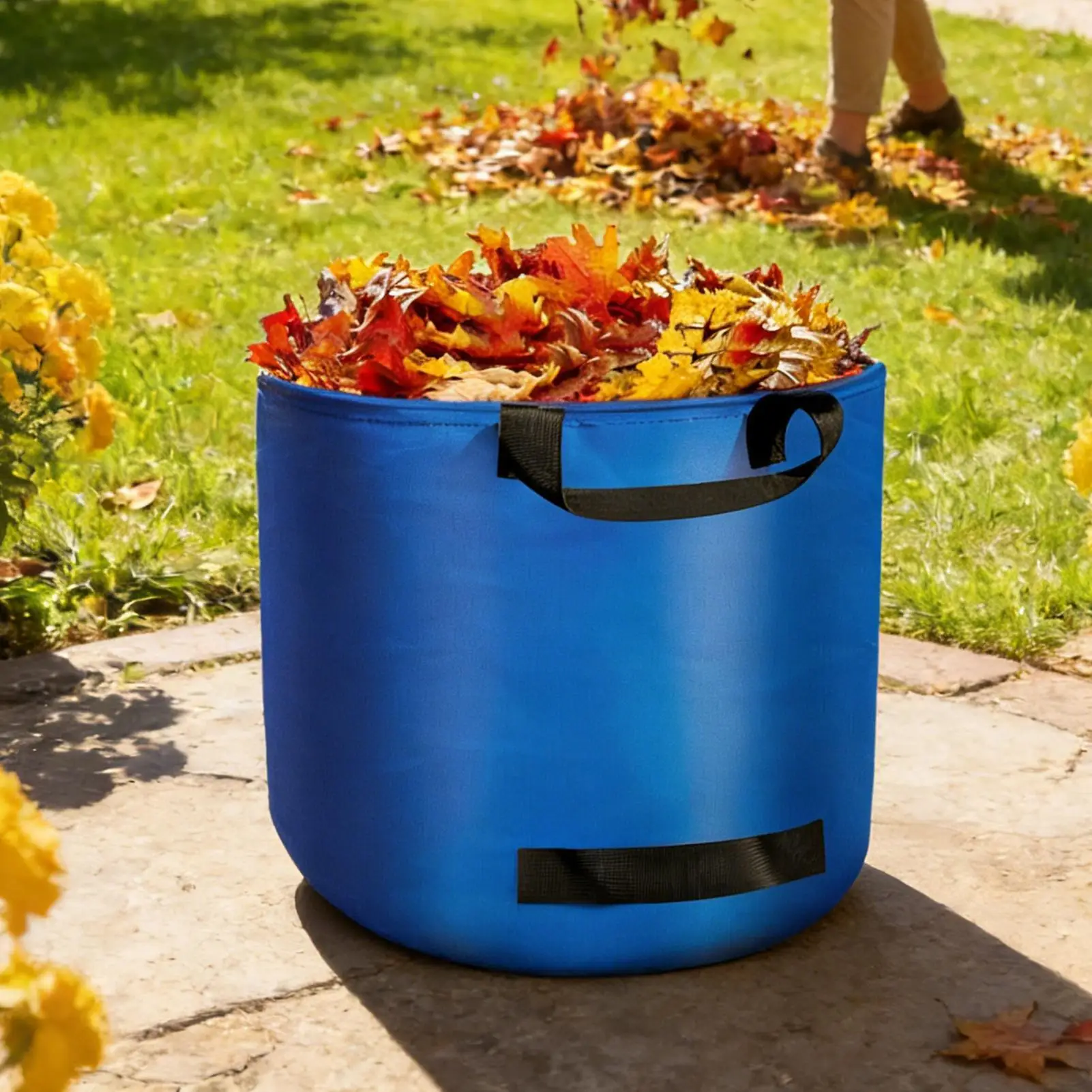 

Складная садовая сумка для сбора листьев, водонепроницаемая, многофункциональная, для садового мусора и инструментов