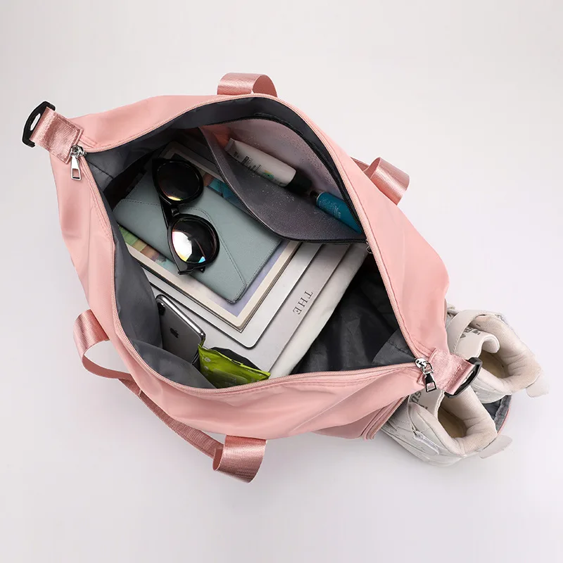 Women Sports Bags For Men Swimming Shoulder Bolsas Large Ladies' Shoe Pocket Fitness Handbags Travel Luggage Suitcase Female Gym