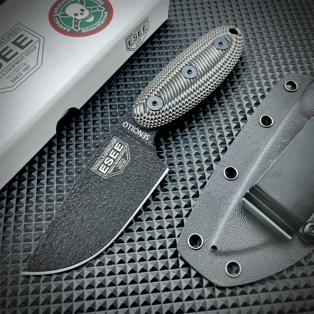 

Нож ESEE с фиксированным клинком, высокопрочный клинок D2, рукоять G10, для активного отдыха, кемпинга, рыбалки, выживания, с чехлом