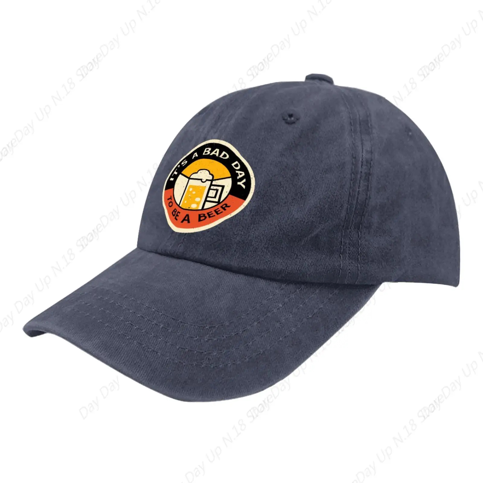 Cowboy Baseball Cap Low-Key Its A Bad Day To Be A Beer Baseball Cap Adjustable Strap For Men Cotton Fishing Hat