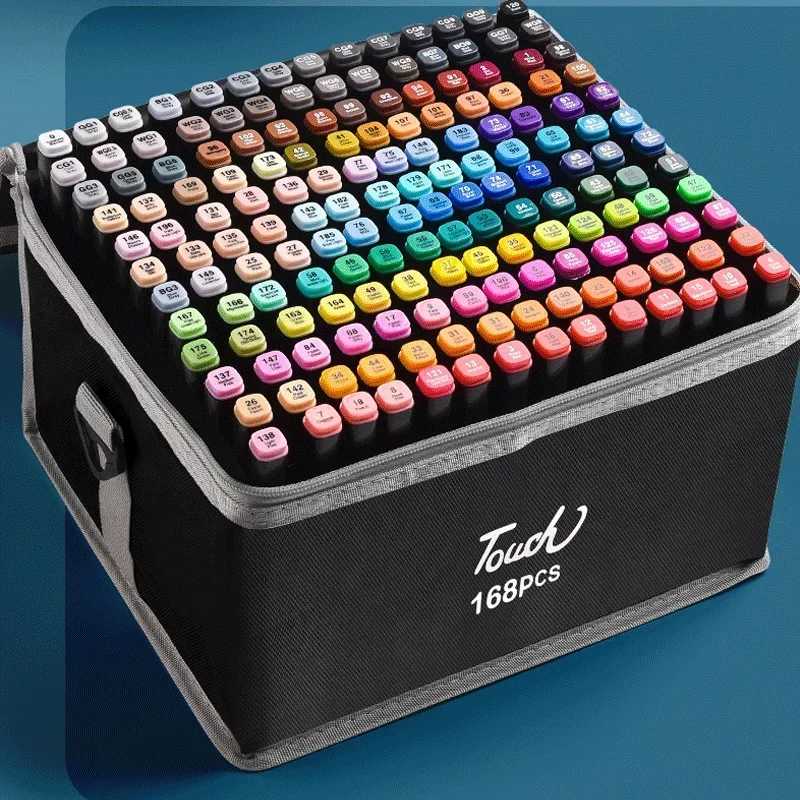 GUANGNA 168/12 Kleuren Directe Vloeibare Acryl Gel Pen – De Perfecte Keuze voor School, Werk en Creatief Werk