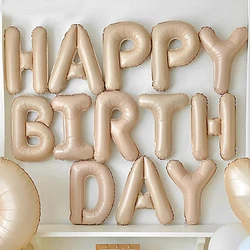 1/4pcs Happy Birthday Balloons Birthday Party Decor Letter Foil Ballons Sets Kids Birthday Party Decor Props Baby Shower Gifts