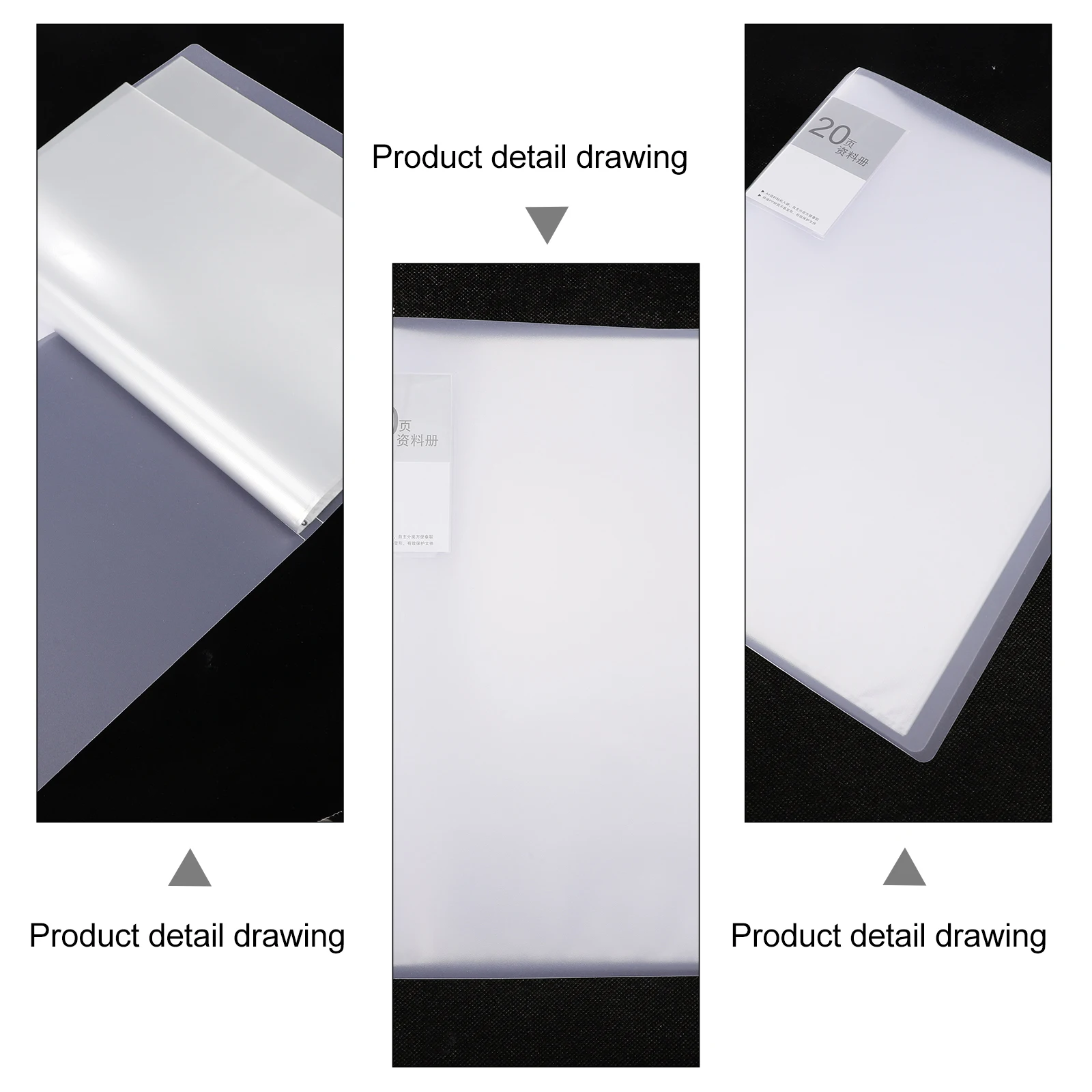 

Plastic A4 File Folder Expanding Storage Lightweight Document Organizer for Paper Receipts Cards Vouchers White File