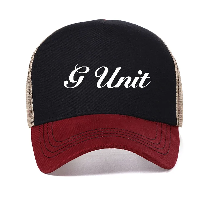 G Unit Text Fashion Mesh Baseball Cap Breathable Casual Hats Outdoor For Men's And Women's Versatile hats