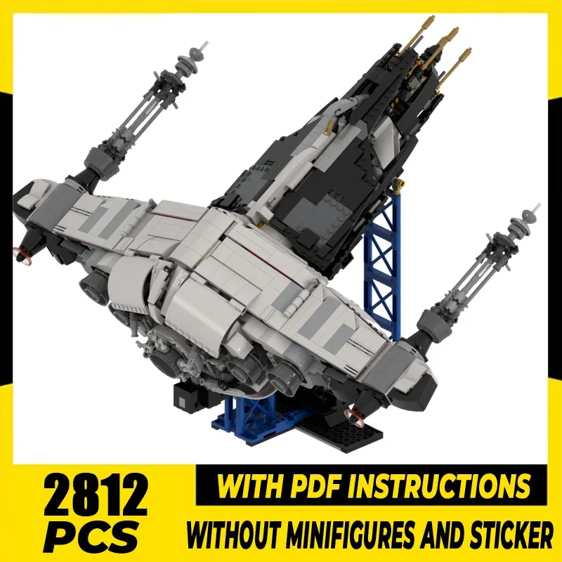 

Spacecraft Model Moc Building Blocks Space Fighte Military Series Model Technology Brick DIY Assembly Construction Toy Gifts
