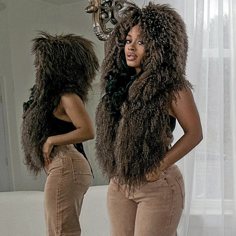 

Sexy Women Puffy Fur Cardigan Hooded Jackets Tops Hollow-out Lace-up Backless Jacket Vests Outerwear Y2k Plush Coats & Jacket