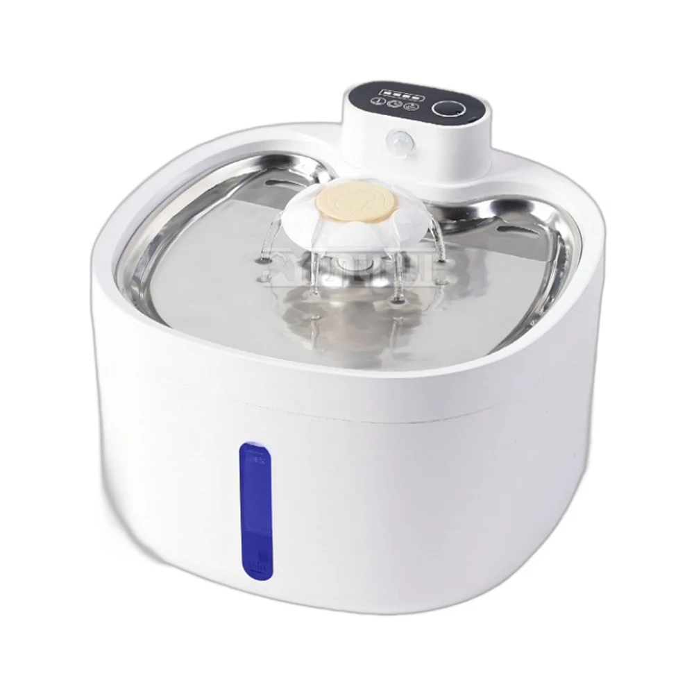 2025 DC07 موزع مياه ذكي للحيوانات الأليفة، موزع مياه استشعار تلقائي، فلتر متداول، قابل للفصل والغسل