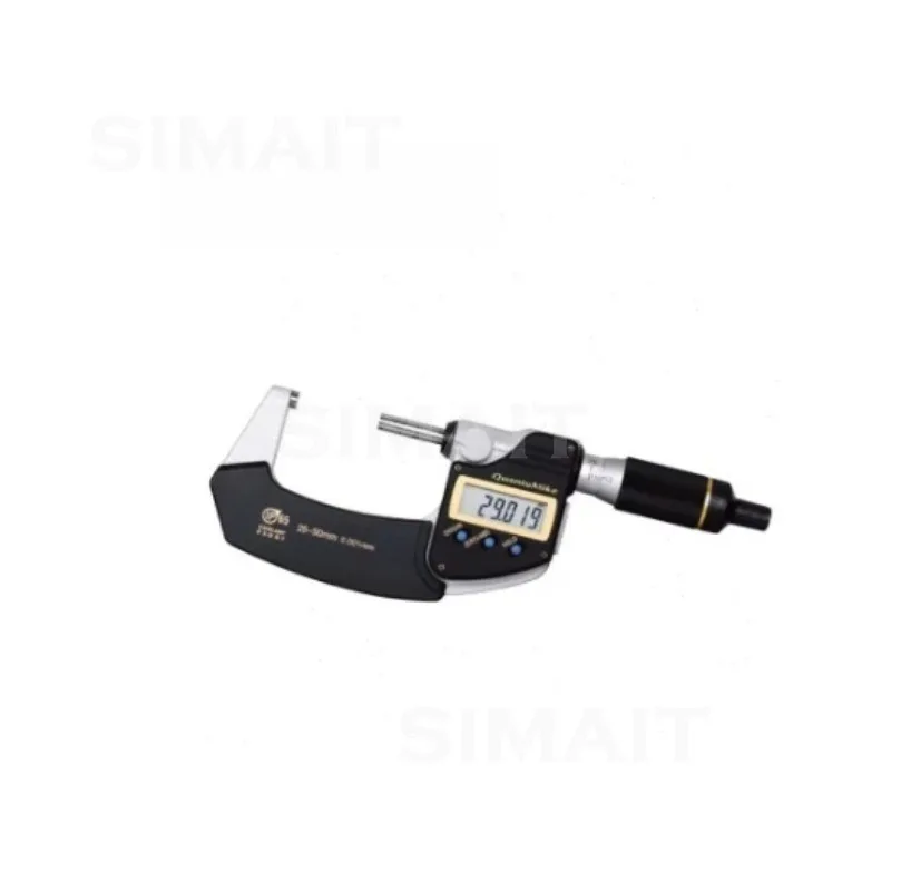 293-145-30 QuantuMike Digital Micrometer, 0-25mm IP65 Coolant Proof, 2mm/rev Fast Measurement, MDE-25PX
