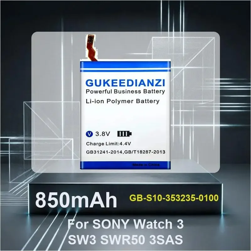 GB-S10-353235-0100 Batería de reloj de alta capacidad de 850mAh para SONY SmartWatch 3 SW3 SWR50 3SAS