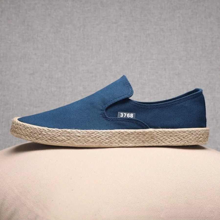 Spring Autumn Fashion Men Canvas Shoes Espadrilles Men Casual Slip on Breathable Loafers Men Flats Shoe Zapatos Hombre