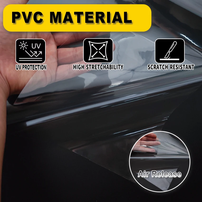 Car Headlight Taillight Tint Vinyl Film Sticker Scratch Resistant Fog Light Wrap Cover Auto Body Tuning Accessories