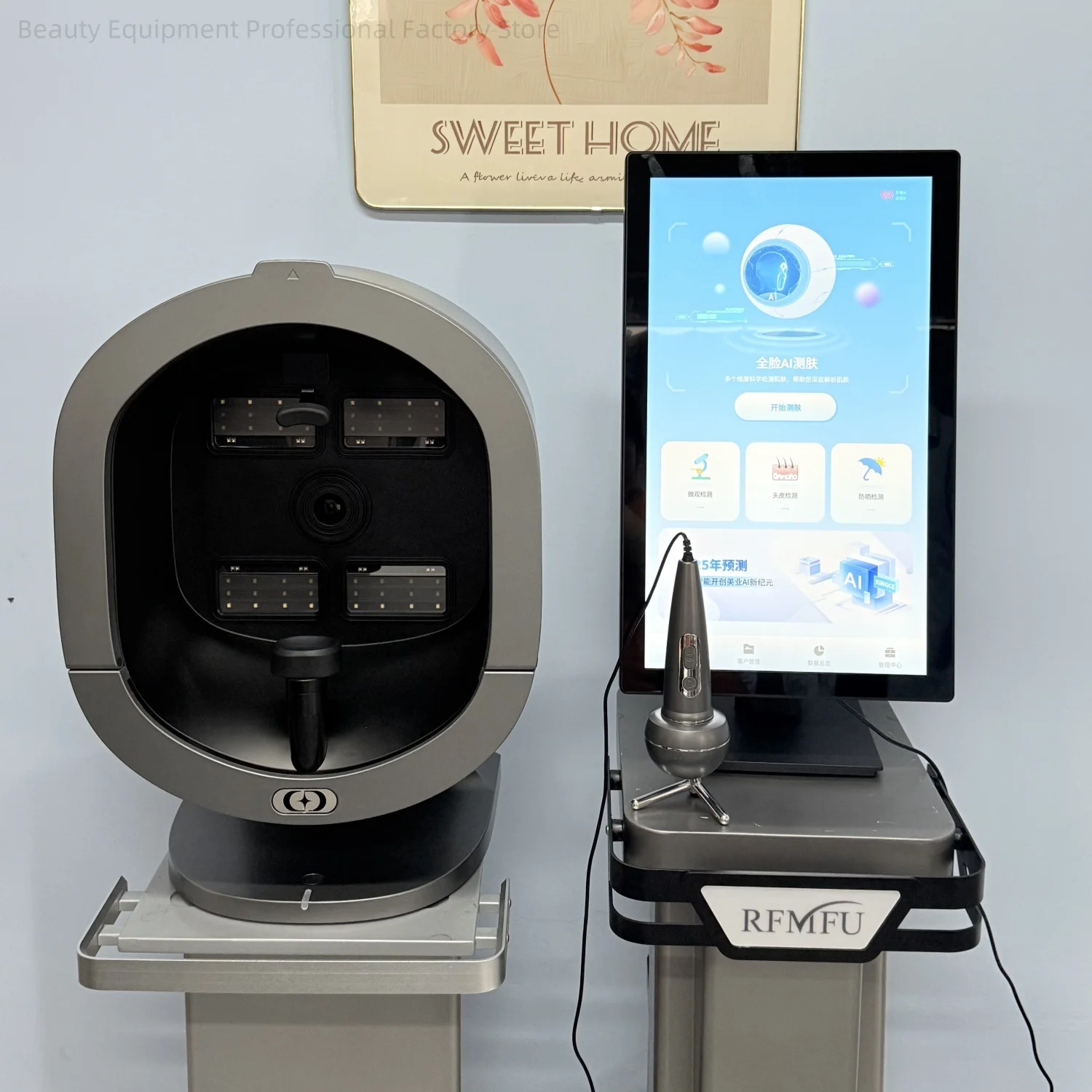 Professioneller 3D-Gesichtsanalysator X5 Pro Kamerascanner UV-Messgerät zur Messung der Haut- und Haaranalyse Digitaler Gesichtsscanner