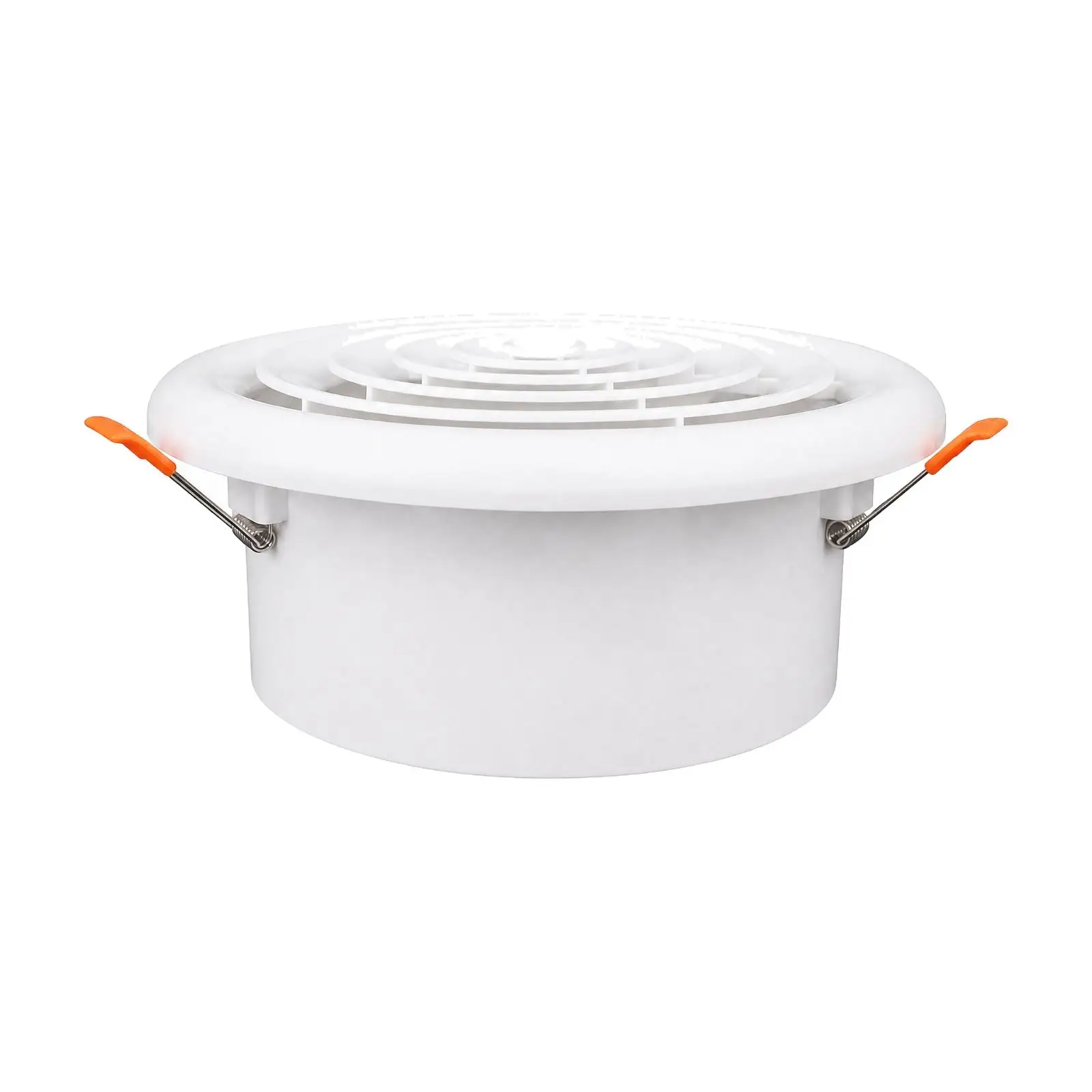 Low Profile Round Ventilation Grille with Built-in Debris Filter for Wall Mounted Ducted Air Systems