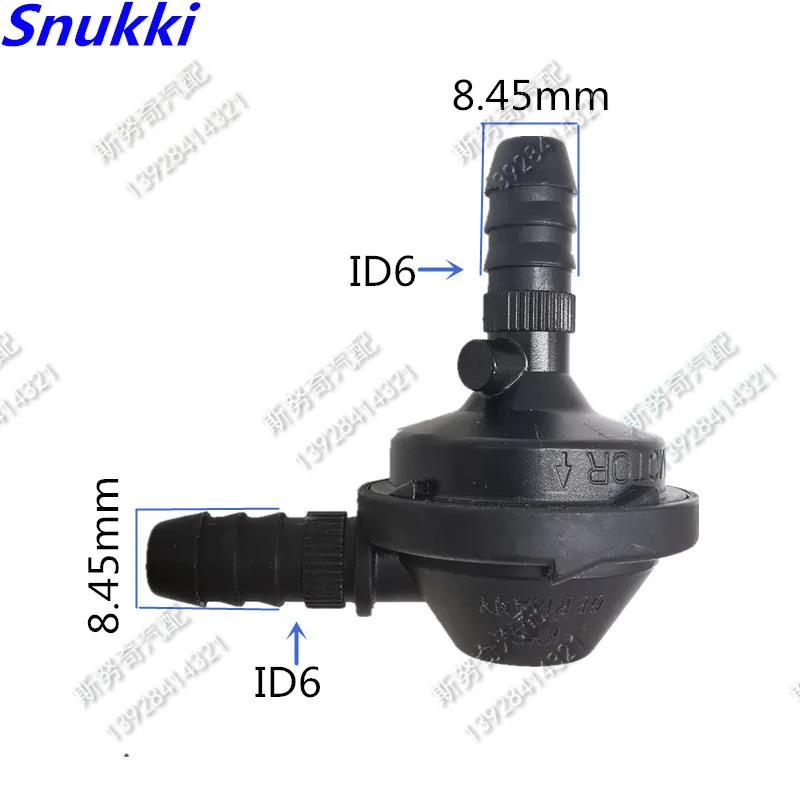 ID6 one way valve non-return valve auto Fuel line quick connector elbow 90 degree fittings joint L type 2pcs a lot