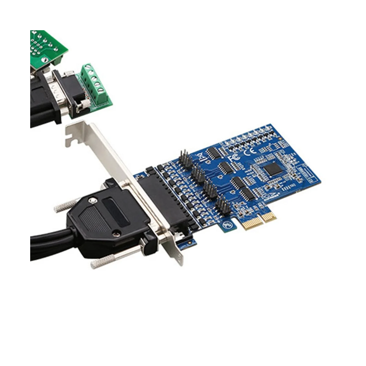 Imagem -02 - Pci-cartão de Expansão Cartão Multi-serial Protetor Industrial Portas Rs422 Rs485 Pci-e para Rs422 Rs-485