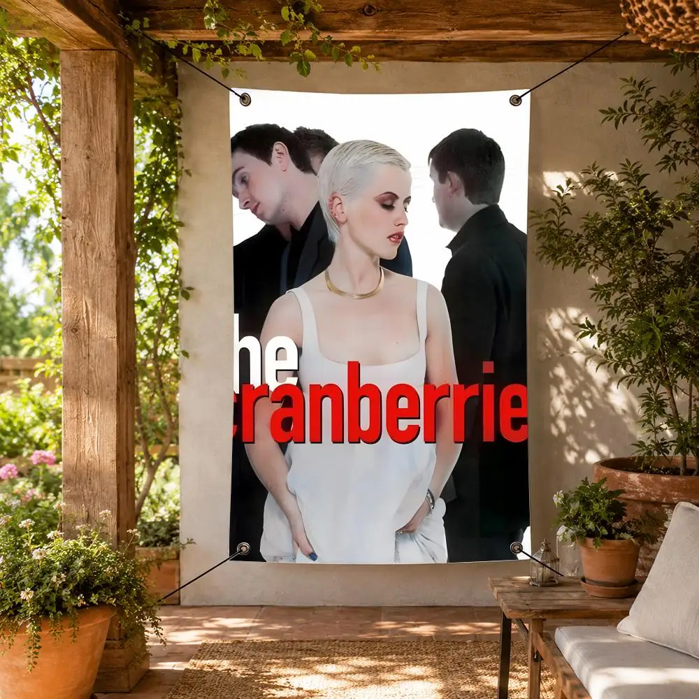 Band T-The Cranberries Flags Decorative Flag Banner for Indoor Outdoor Wall Garden Yard Porch Patio Home Party Decor