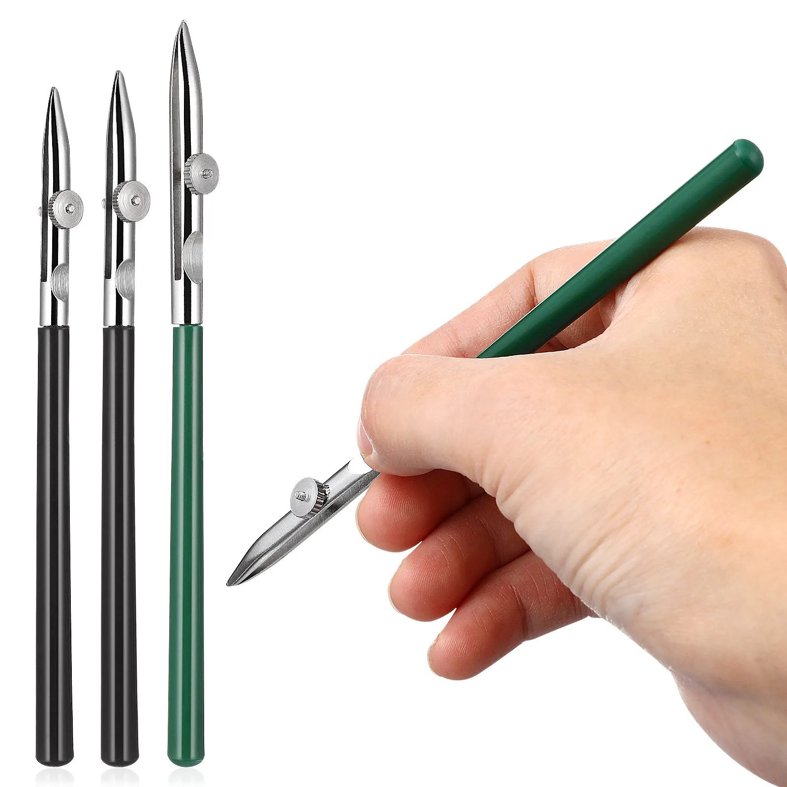 3Pcs Art Ruling Pens Adjustable Fine Line Drawing Pens for Masking Fluid Watercolor Ink Painting Technical Drawing Artists