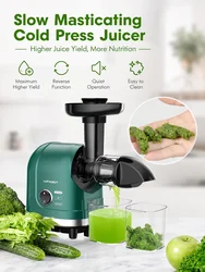 High Quality Slow Masticating Juicer Fresh Juice Machine Squeeze Blender Electric Juice Extractors Factory Home Appliance