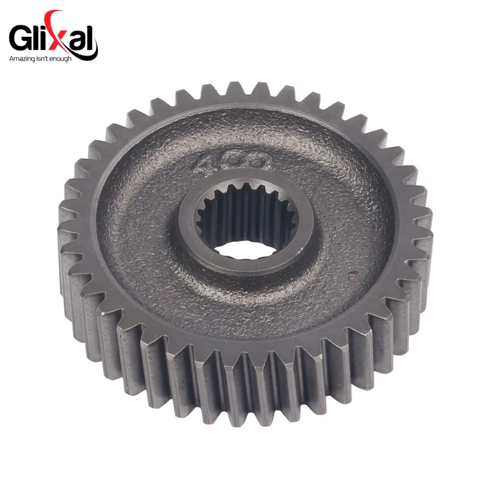 Glixal GY6 125cc 150cc Final Drive Shaft Gear for 152QMI 157QMJ 1P57QMJ 4-Stroke Chinese Scooter Moped ATV Go-Kart