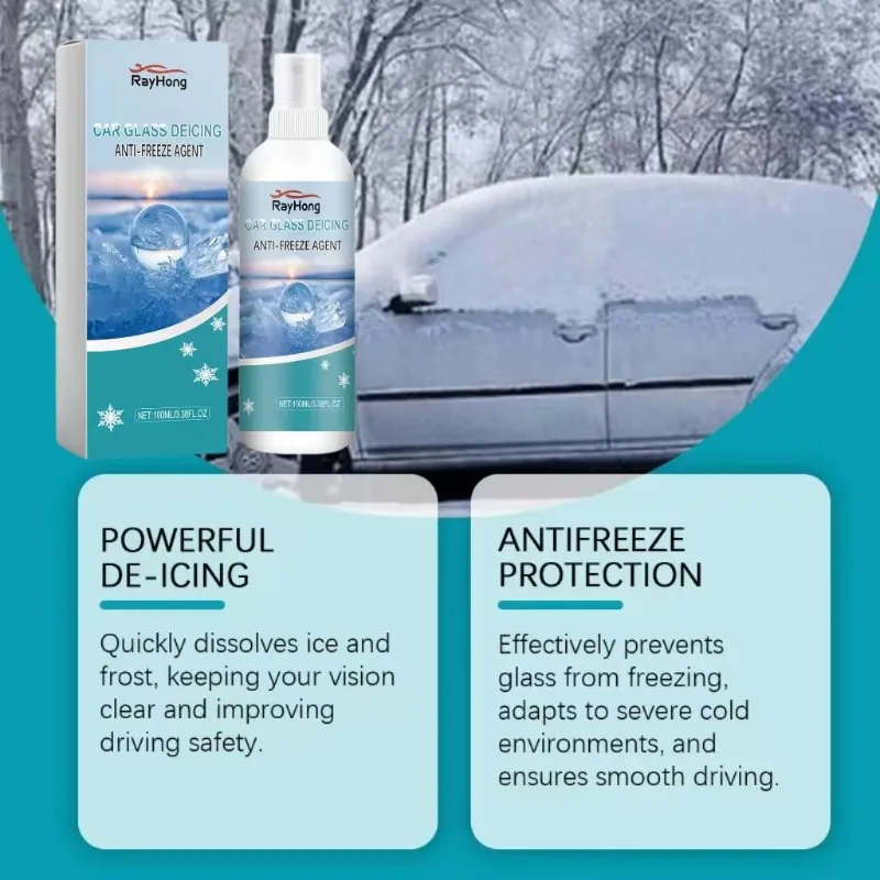 Anti Fog Dustproof and Transparent Agent Effectively Keeps The Front Windshield Clean Anti Freezing Tool for Glass Defrosting