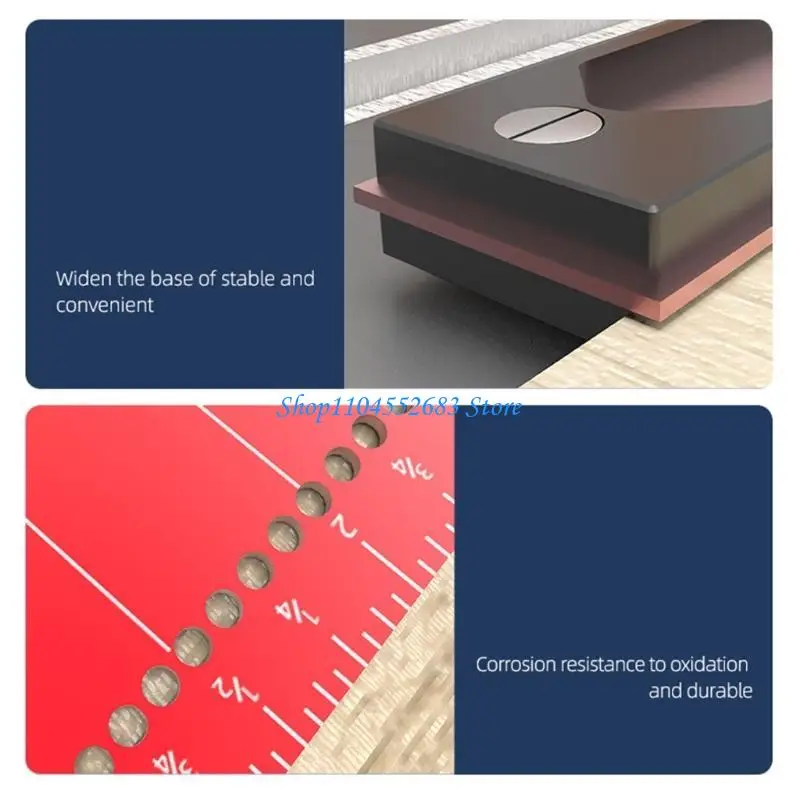 

Y6GD L-Type Hole Ruler Right-Angle Scribing Gauge Metal Woodworking Ruler