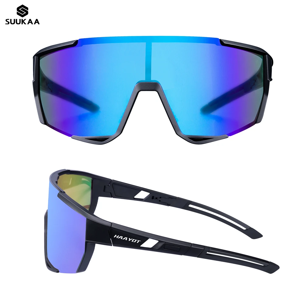 Super Polarized Sports Sunglasses Cycling Sun Glasses for Men Women TR90 Frame Glasses for Running Baseball Golf Driving Fishing