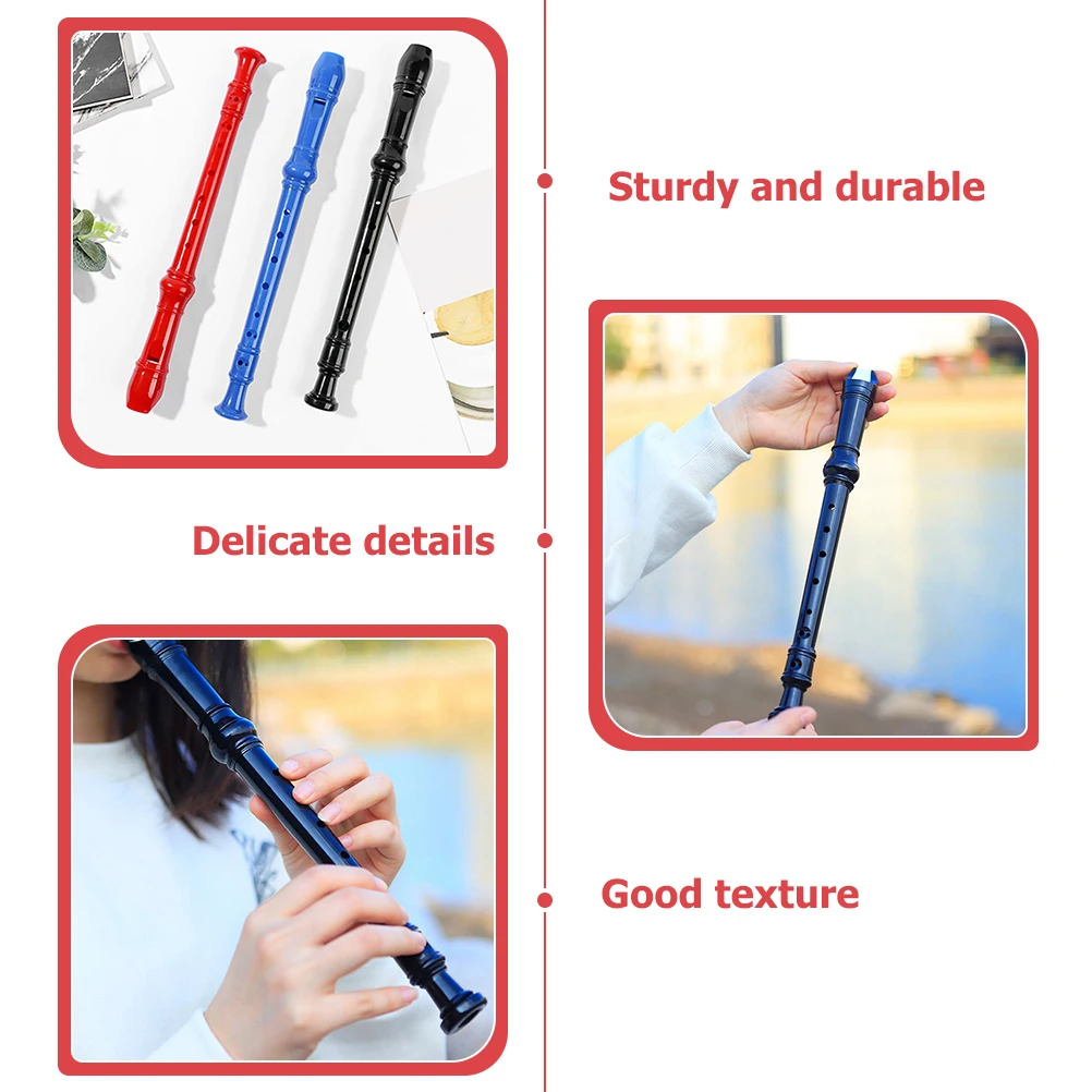 

3 Sets Eight-hole Clarinet Kid Musical Instrument Kids Instruments for Portable Wind Abs Elementary Students Toddler