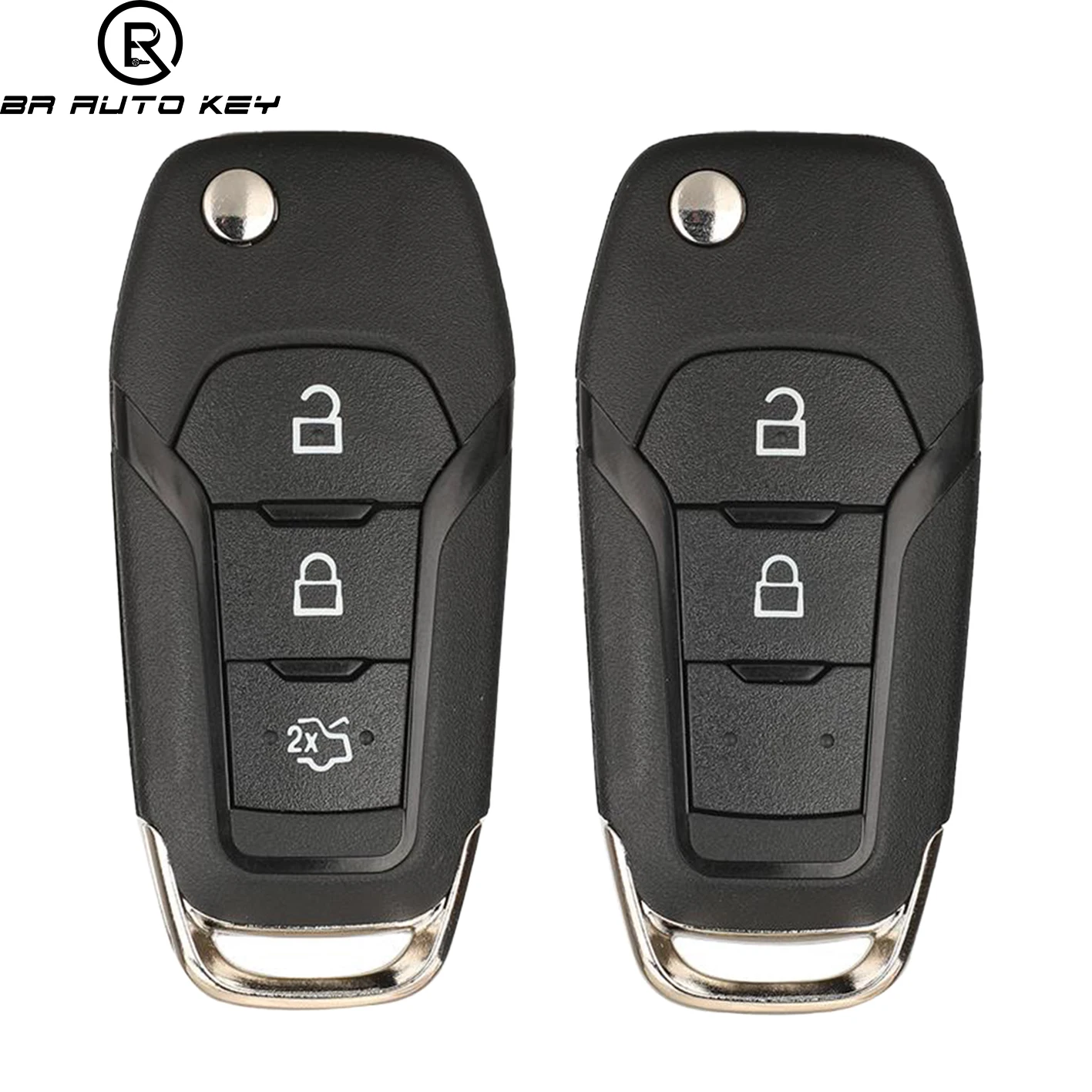 

2buttons Flip Remote Car Key fob for Ford Ranger F130 F150 2015 2016 2017 2018 2019 433MHz With ID49 Chip EB3T-15K601-BA