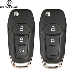 2 boutons Flip Remote Car Key Fob pour Ford Ranger F130 F150 2015 2016 2017 2018 2019 433MHz Avec ID49 Puce EB3T-15K601-BA